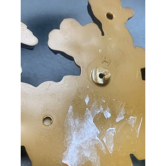 Vintage Syroco Gold Bird Wall Plaques Dogwood Branch Design 1960s - Picture 8 of 10